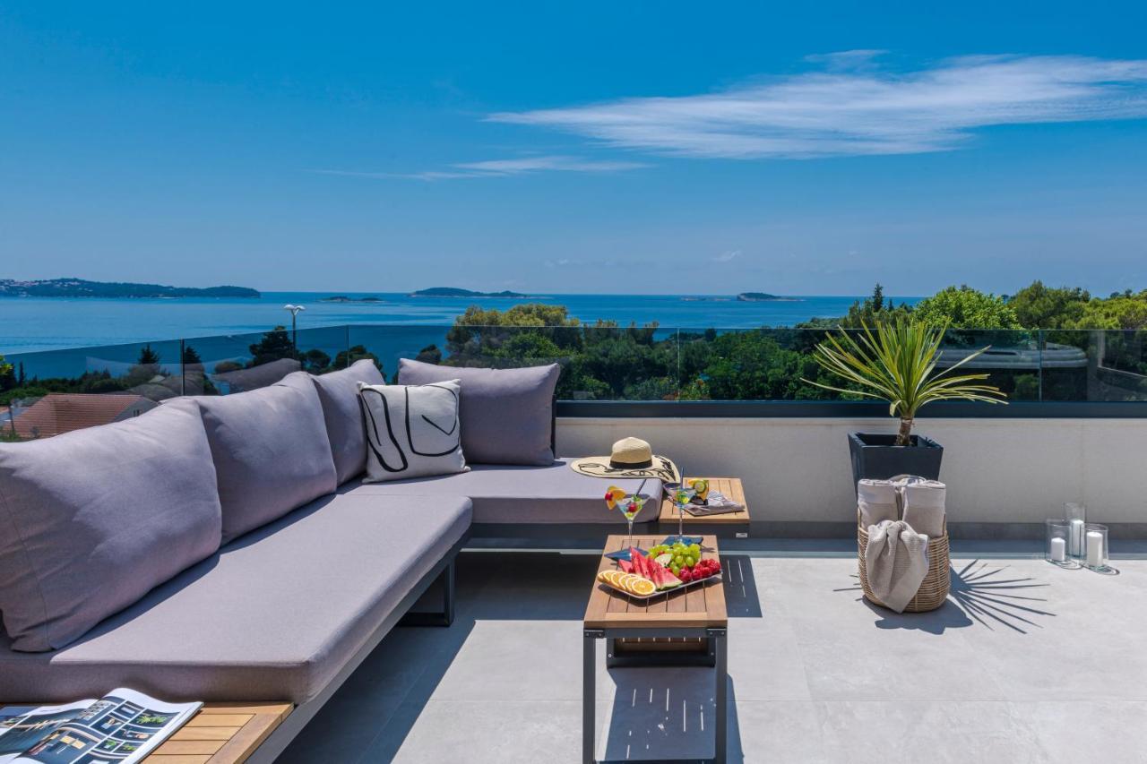 K&N Luxapartment - Jacuzzi And Magnificent Sea View Mlini Exterior foto